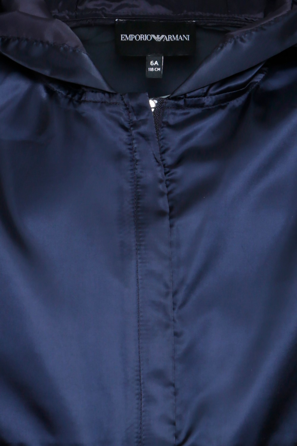 Armani Junior Куртка с капюшоном с широкими рукавами