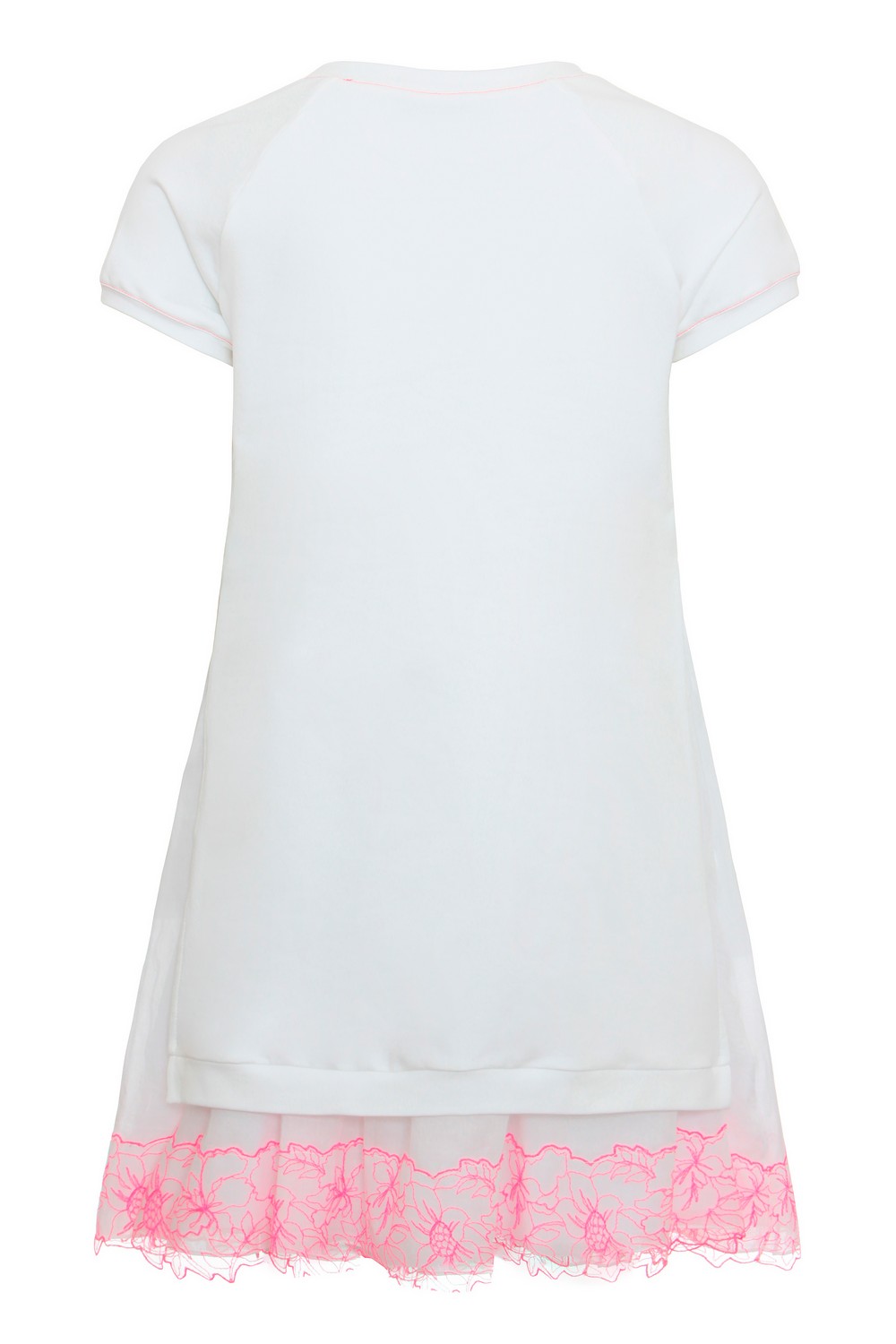 Ermanno Scervino Платье-футболка с кружевом
