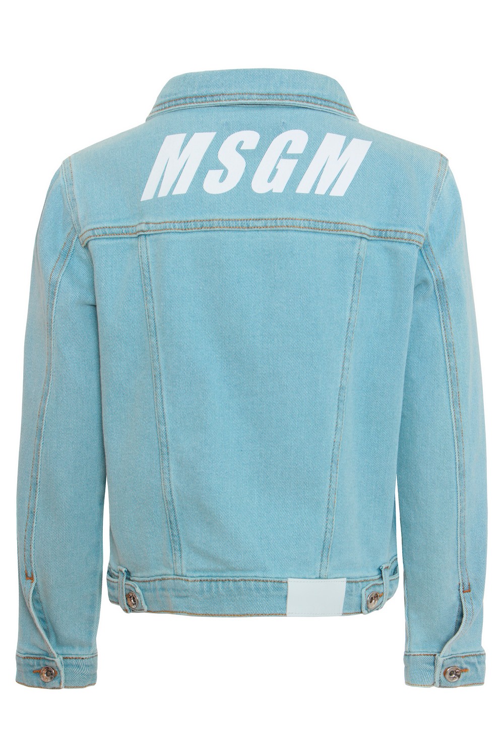 MSGM Джинсовая куртка с логотипом