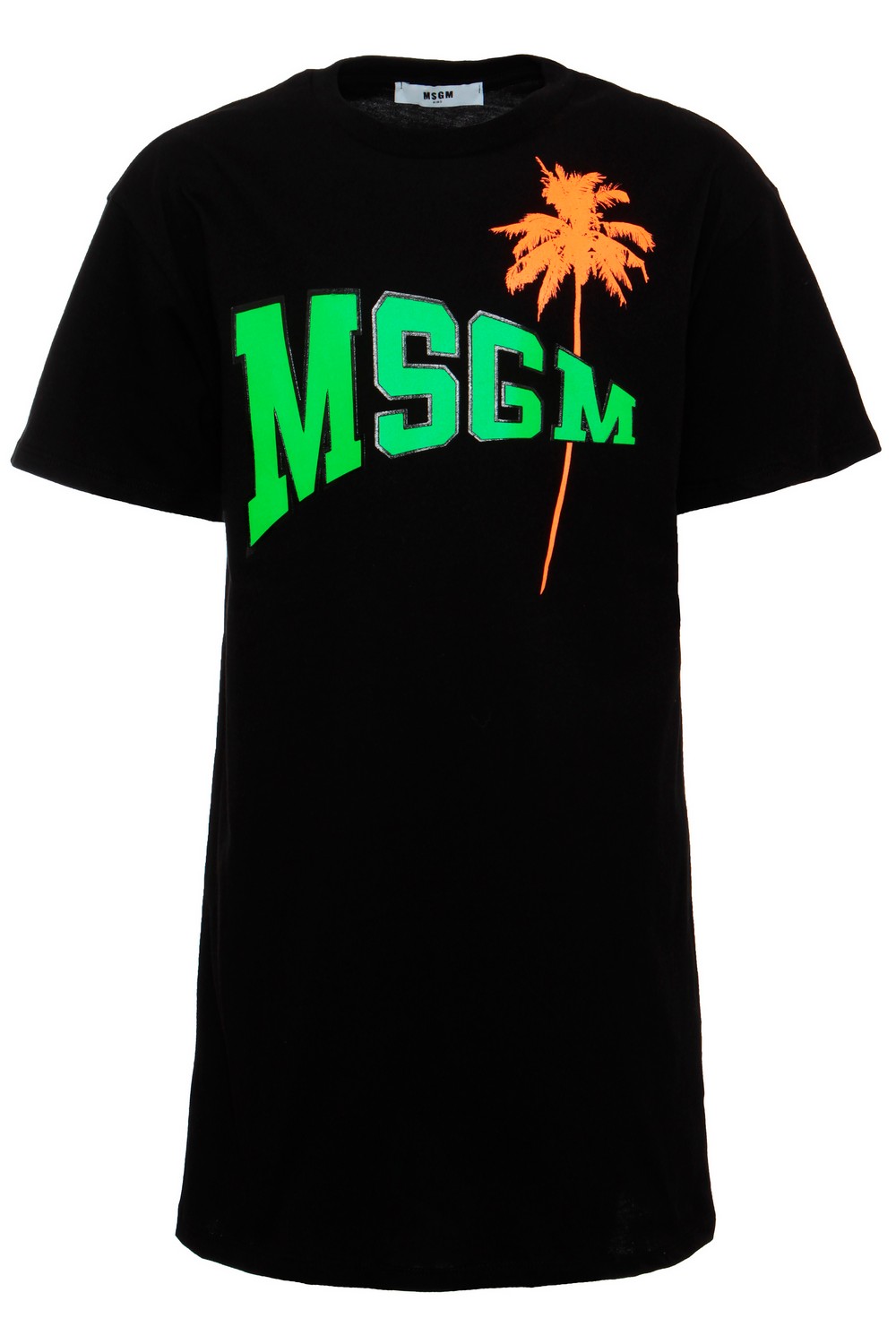 MSGM Платье-футболка с ярким принтом-логотипом