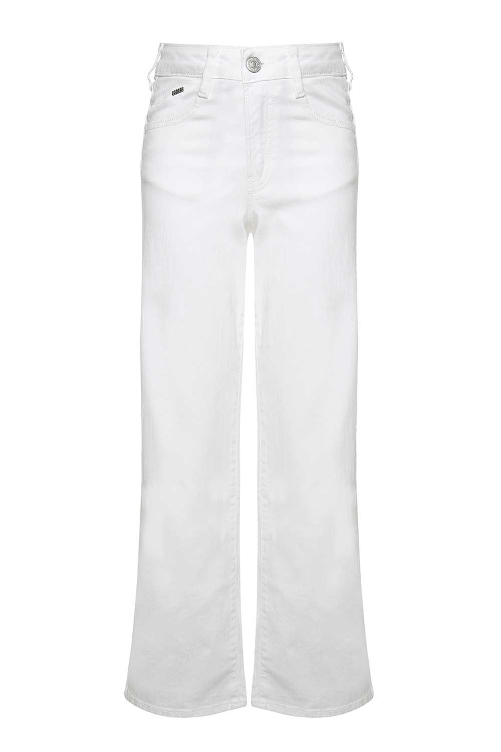 Белые джинсы прямого кроя