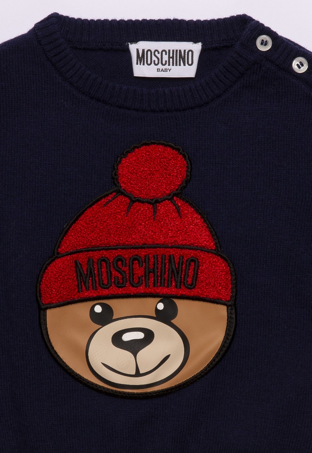 Moschino Утепленный джемпер с принтом "Teddy Bear"