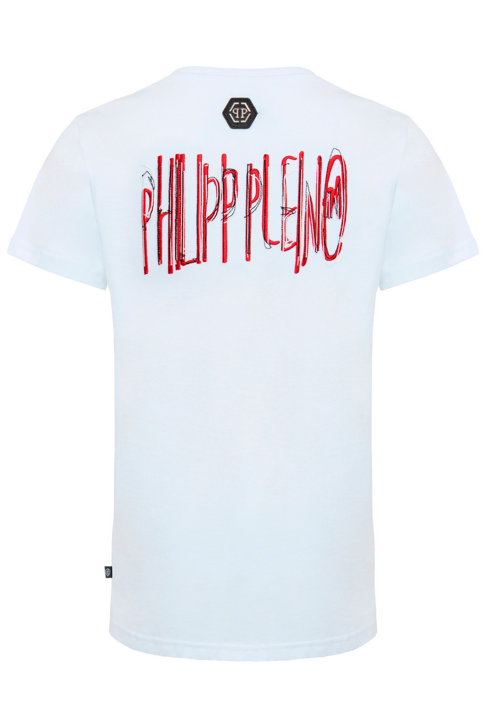 Philipp Plein Однотонная футболка с контрастным принтом