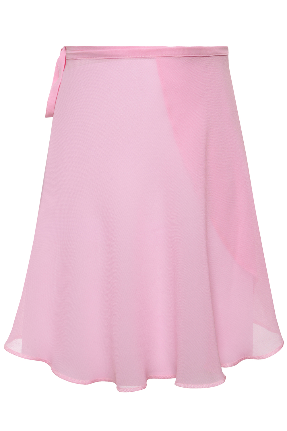 Розовая юбка на завязках