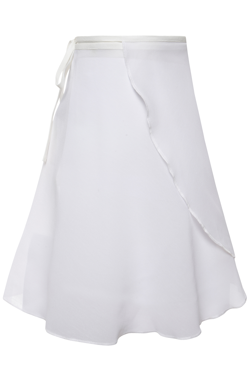 Белая юбка на завязках