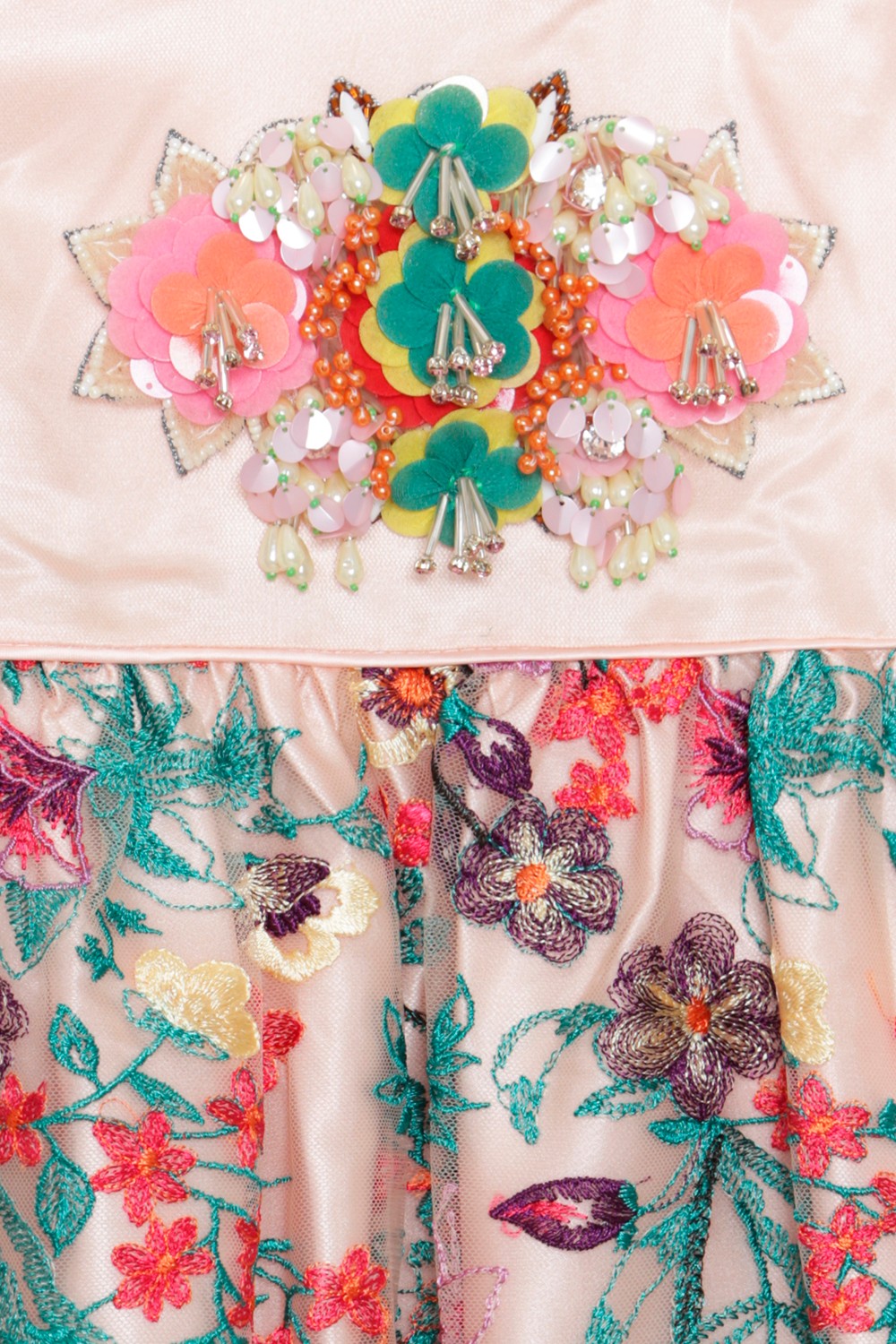 Eirene Платье с цветочной вышивкой из пайеток