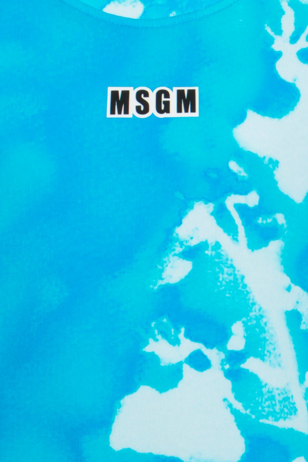 MSGM Свитшот с эффектом разводов краски