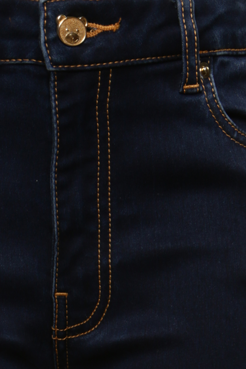 Синие расклешенные джинсы