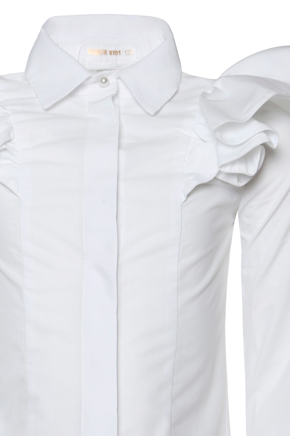 Блуза с оборками на рукавах