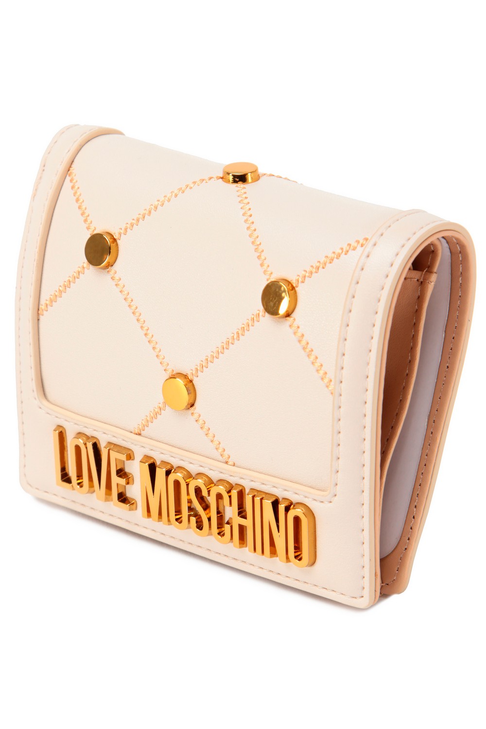 Love Moschino Стеганый кошелек с декором и логотипом