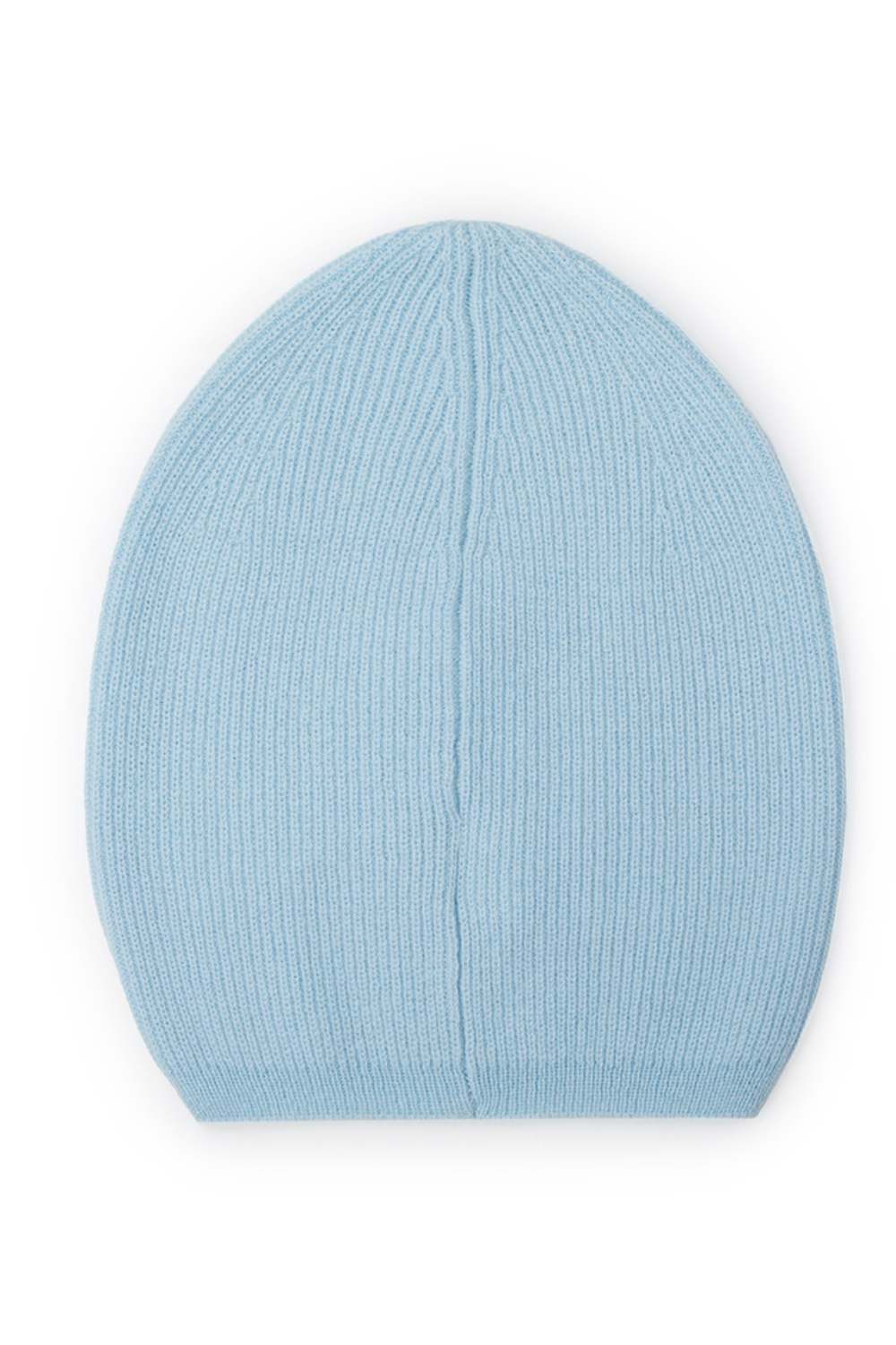 Голубая шапка из кашемира