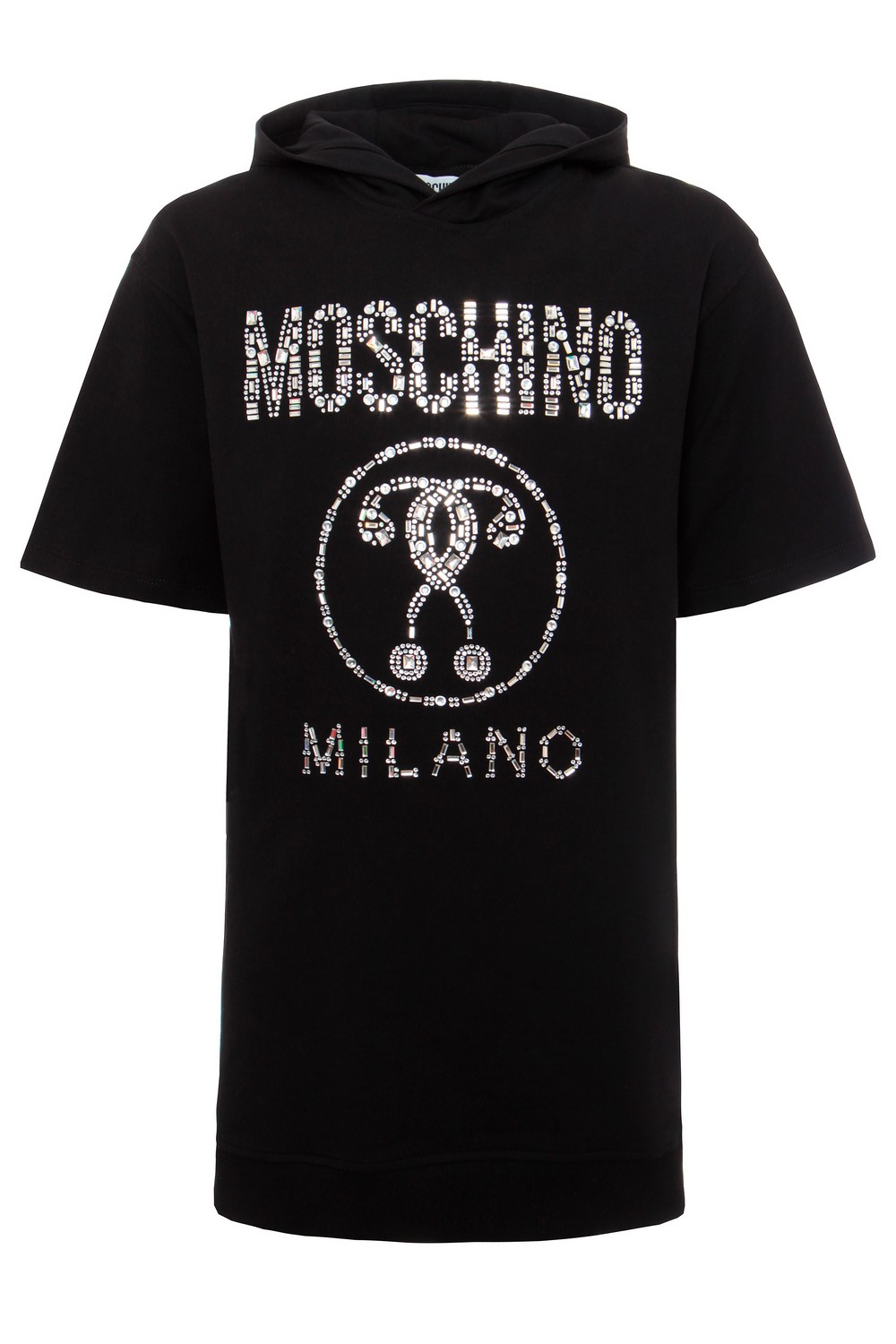 Moschino Платье-толстовка с декорированным логотипом