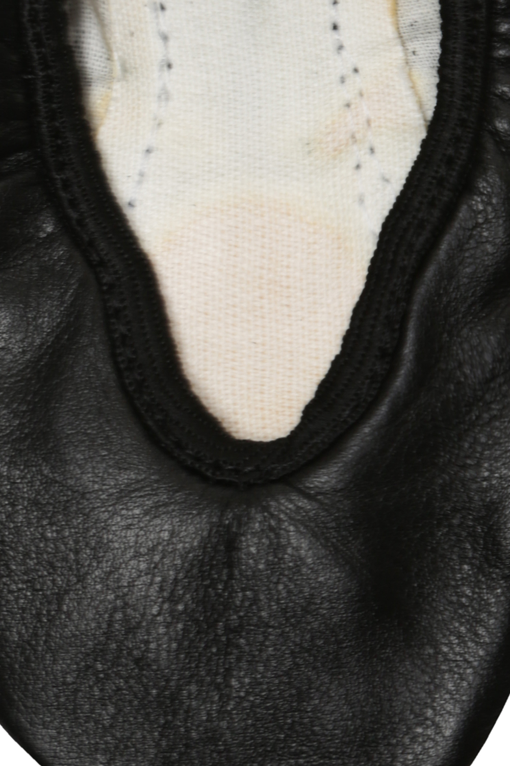 Черные балетки кожа с резинкой, сплошная подошва, мод.1/1-C/D