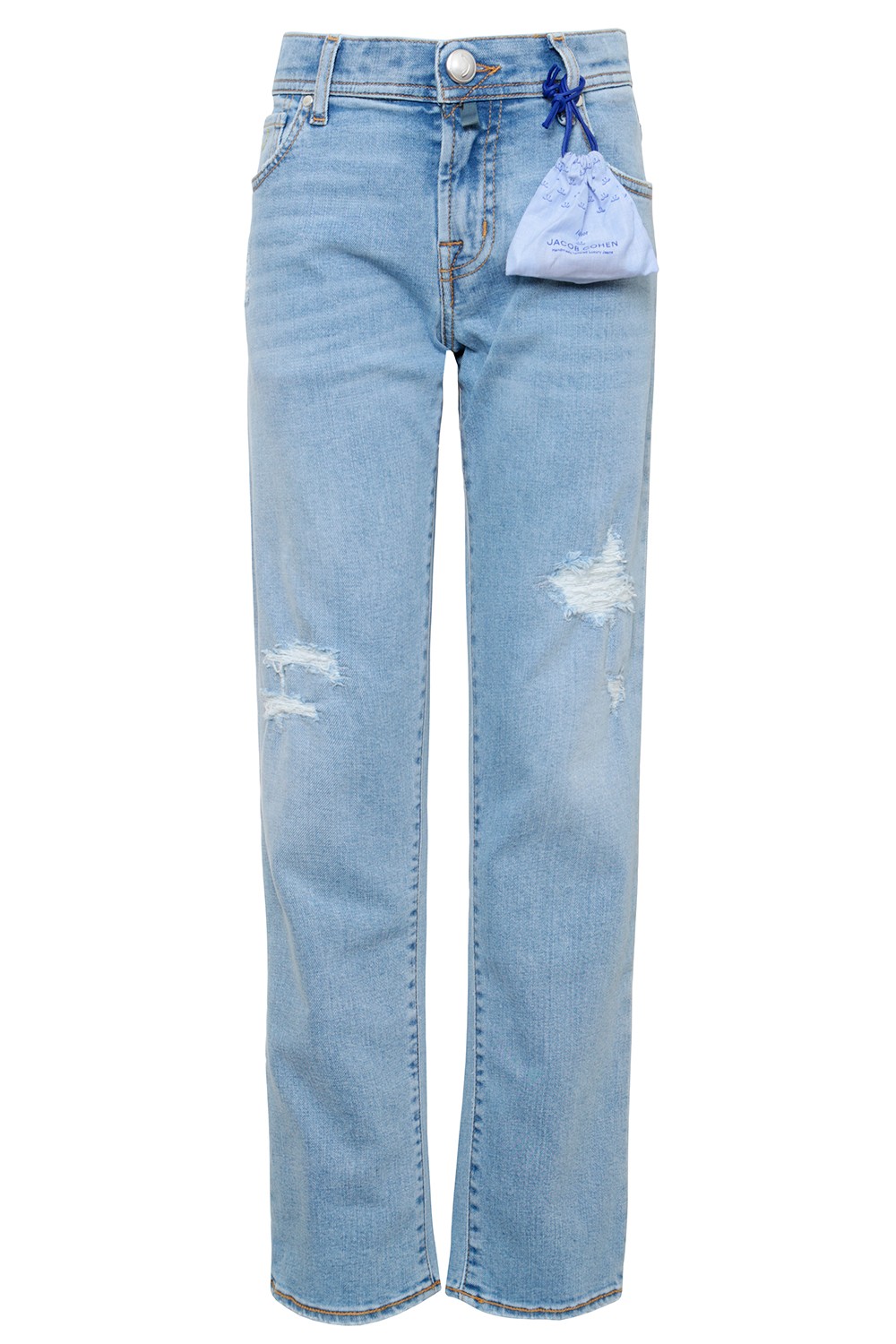 Jacob Cohen Прямые джинсы с потертостями