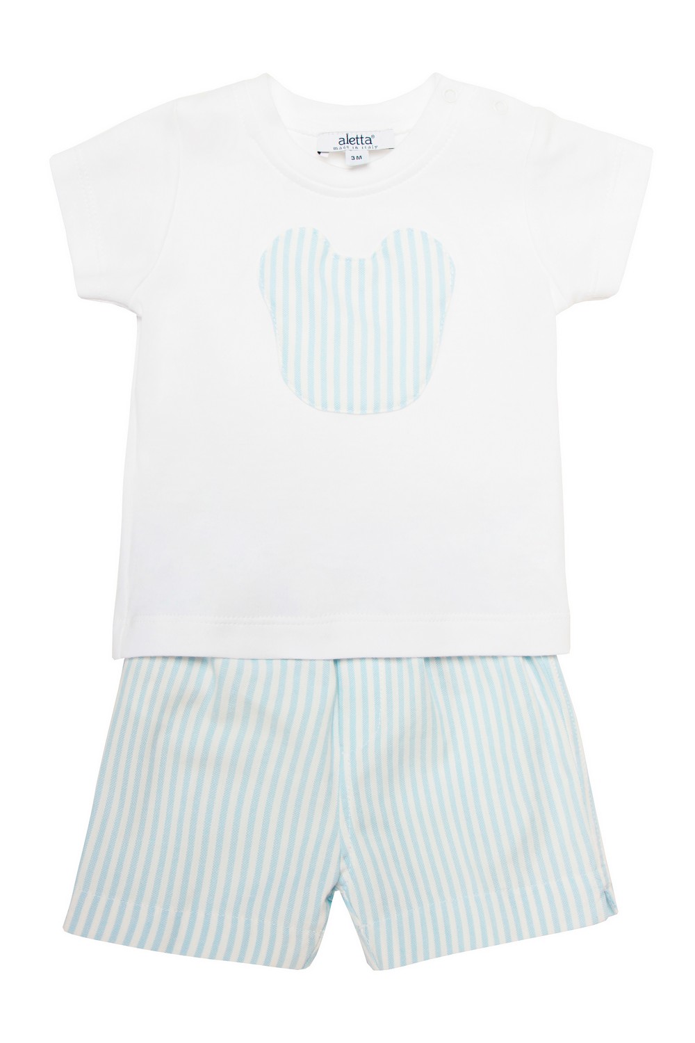 Aletta Baby Комплект из футболки и шорт в полоску