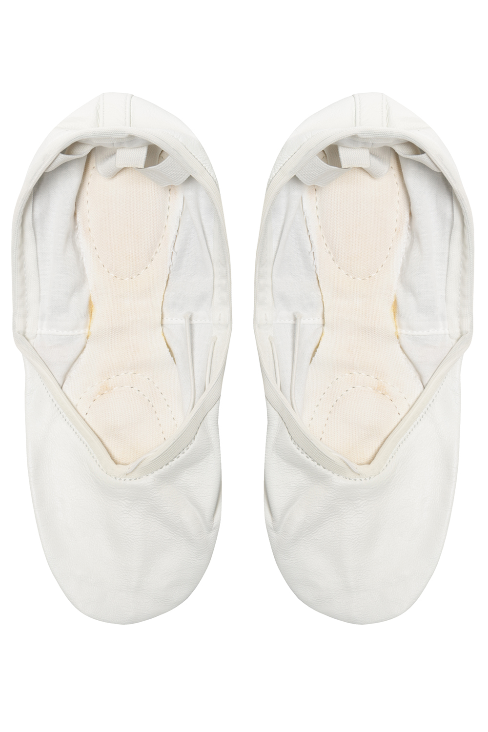 Белые балетки кожа со шнурком