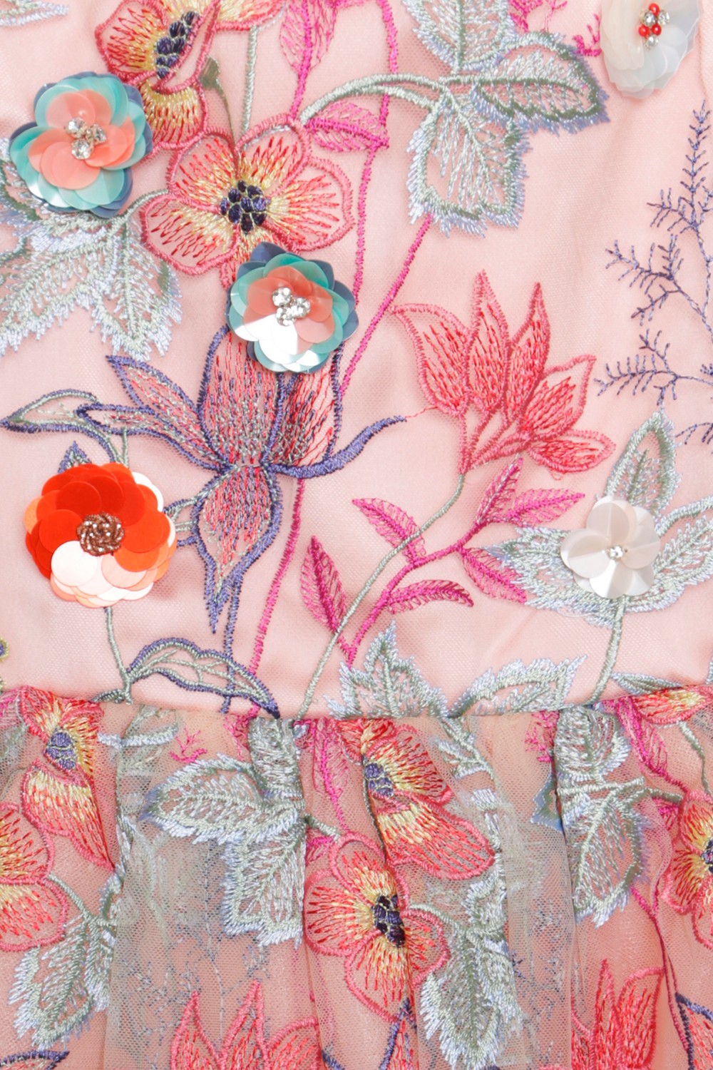 Eirene Платье с цветочной вышивкой