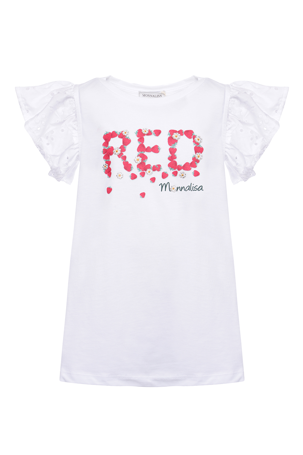 Хлопковая футболка с надписью "Red"
