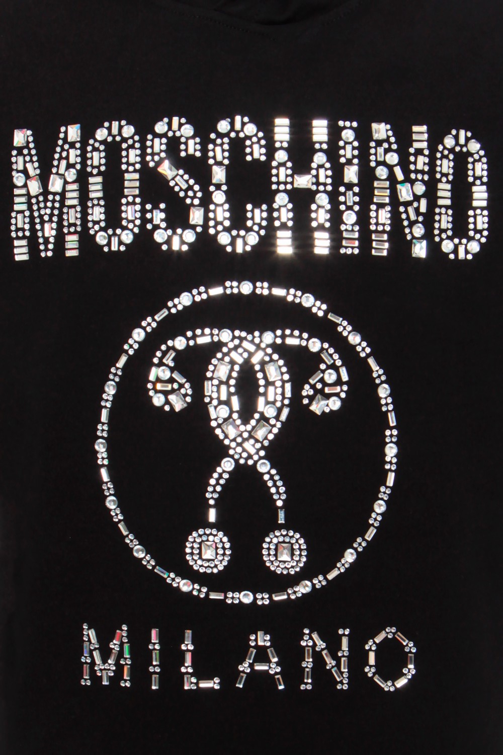 Moschino Платье-толстовка с декорированным логотипом