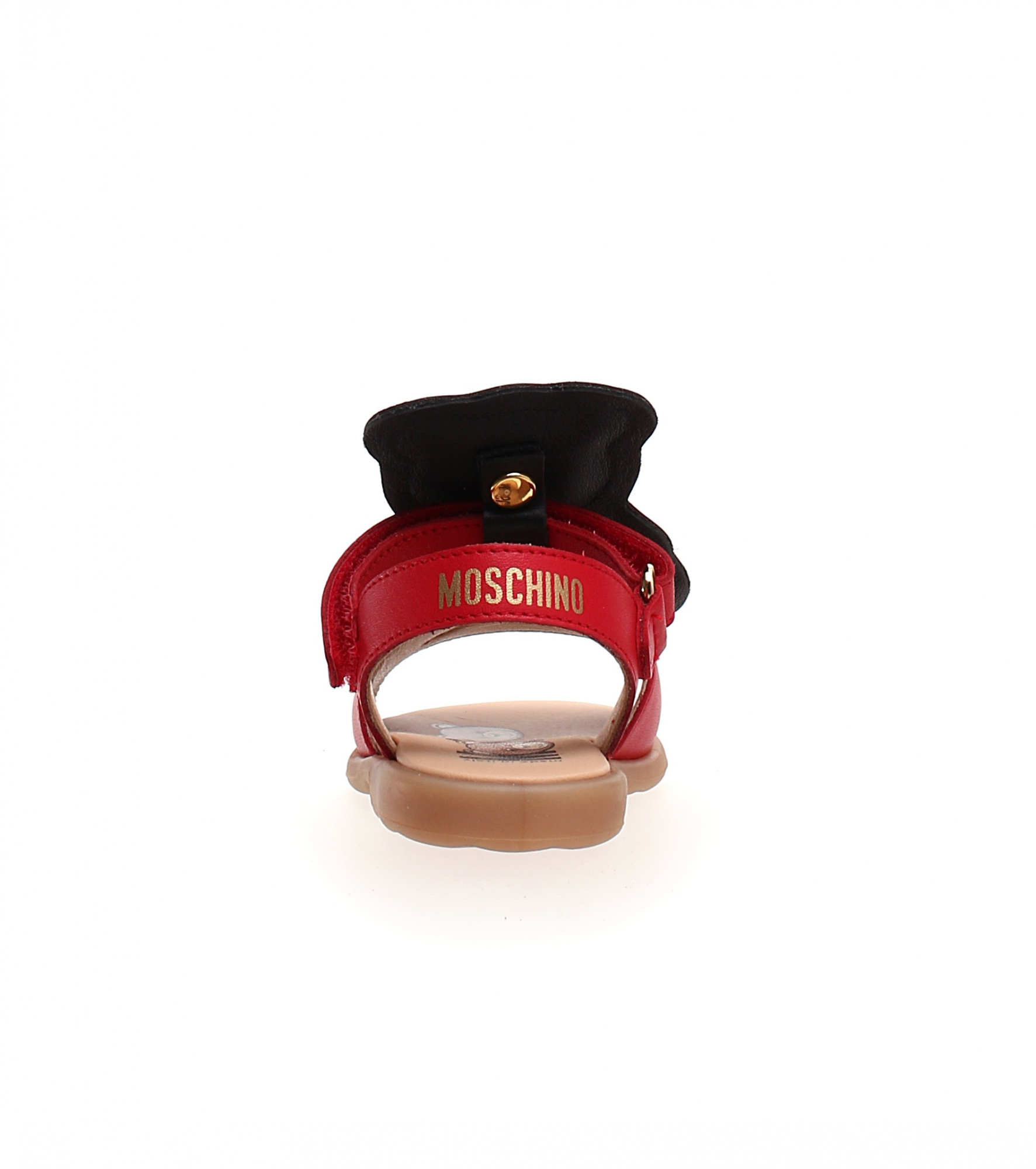 Moschino Красные сандалии с декором