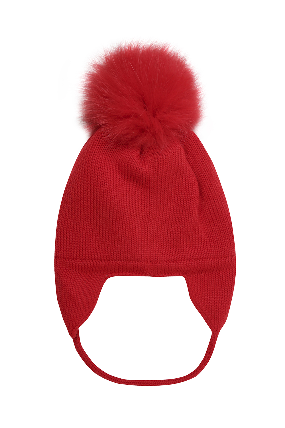 Красная шапка с помпоном