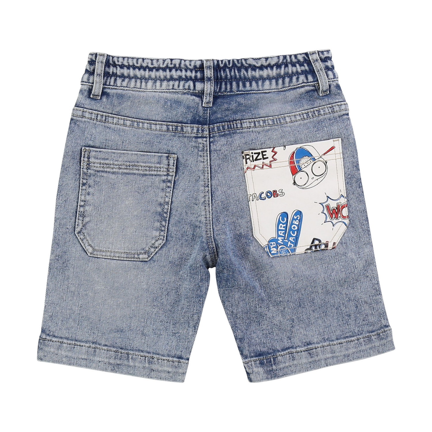Little Marc Jacobs Джинсовые шорты с контрастным карманом