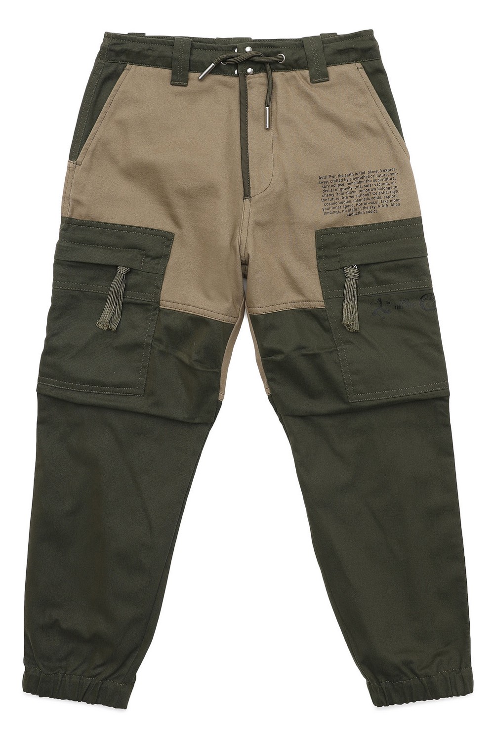Diesel Двухцветные брюки из денима с накладными карманами